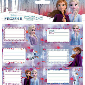 Puffy Labels Frozen 2, 24 pcs