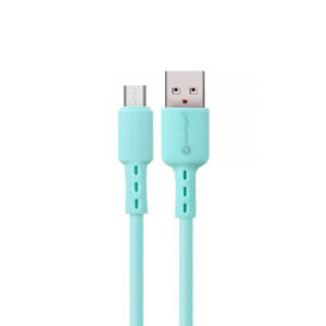 V8 2.4A DATA AND CHARGING CABLE  MINT GREEN