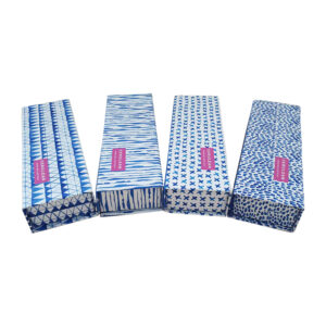 Pencil Case with Blue Patterns