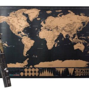 Scratch World Map 82x59cm