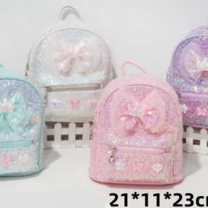 Backpack with rhinestones and Bow in 4 colors