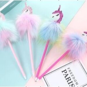 Pen with Pom Pom Unicorn