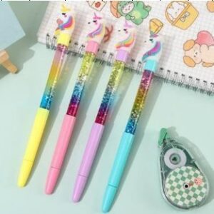 Pen with Glitter Unicorn