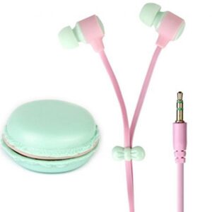 IN-EAR EARPHONES WITH MIC AND MACARONS STORAGEBOX