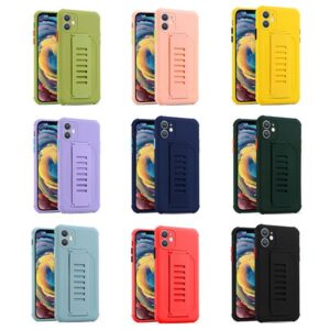 TONGUE KICKSTAND SOFT
TOUCH COVER CASE –
Compatible with : APPLE iPhone
X / XS (5.8″),