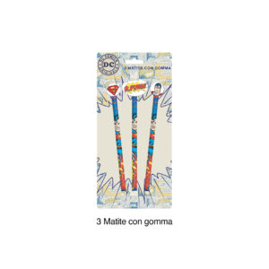 MCG 3 Pcs Pencils With Rubber