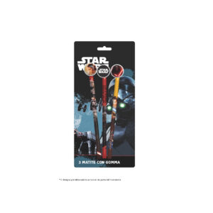 MCG 3 Pcs Pencils With Rubber