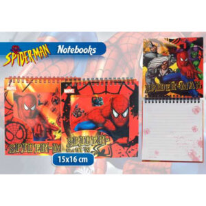 MCG Notebook With Spiderman Rings On Display