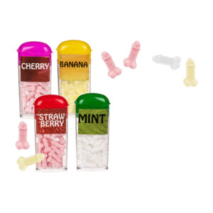 Penis Candy, 18 g per pack, 4 colours ass., 48 pcs. per display