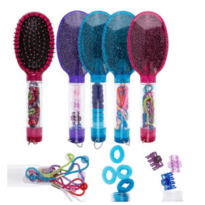 Hairbrush with Accessories in Handle 20 cm