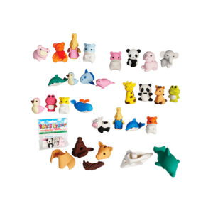 Puzzle eraser, 4 x 2 cm, 6 series, 4 pcs. in poly bag with headercard, 24/display