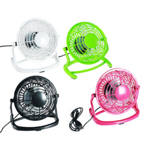 Desktop fan with USB cable, ca. 15 x 14, 5 cm, 4 colours ass.