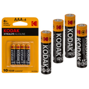Alkaline micro battery, Kodak Xtralife, AAA, 1, 5V, 4 pcs. per blister card