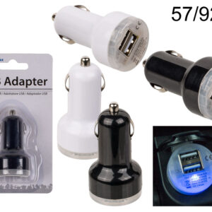 Light up universal USB adapter for car socket, charger