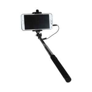 Extendable mobile phone holder, Selfie Stick with 3, 5 mm plug, ca. 82 cm, 12 pcs.