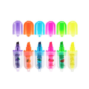 Highlighter, Fruit Cocktail, 6 colours ass, set of 6 pcs