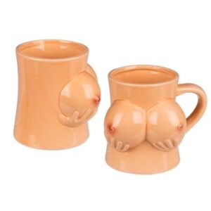 Mug, Boobs, ca. 11 x 9 cm, stoneware