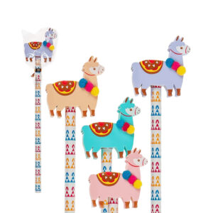 Pencil with eraser, Llama