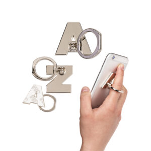 Metal Phone Finger Holder, Letters