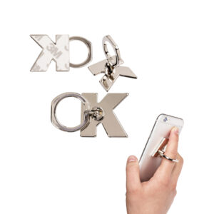 Metal mobile phone ring, Letters, for sticking