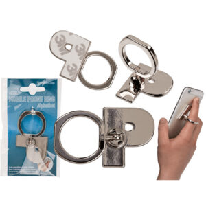 Metal mobile phone ring, Letter P, for sticking