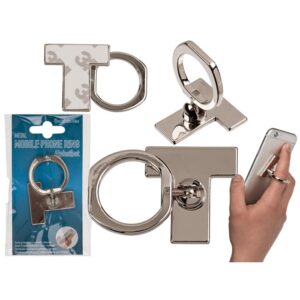 Metal mobile phone ring, Letter T, for sticking