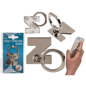 Metal mobile phone ring, Letter Z, for sticking