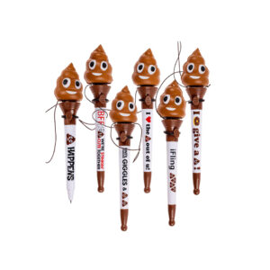 Plastic Ball Pen, Poo with activation mechanism, ca. 18 cm