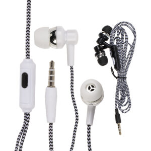 IN EAR headphones with microphone & ca. 1, 20 m cable with textile jacket