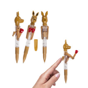 Ball Pen, Kangaroo with activation mechanism, ca. 19cm
