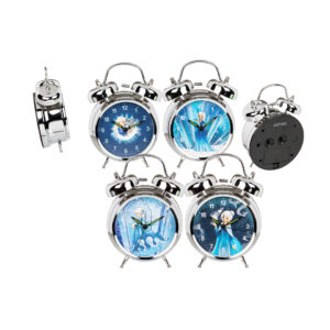 Metal Alarm Clock, Ice Princess, ca. 12 x 17 cm