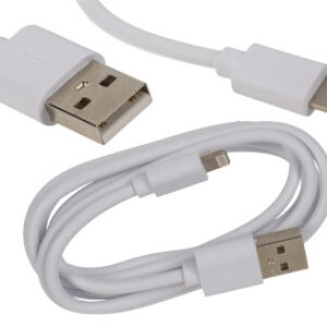 White USB cable, Typ Lighting, L: ca. 1 m