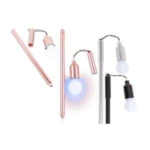 Pen with bulb & white LED (inlc. batteries) ca. 17,5 cm