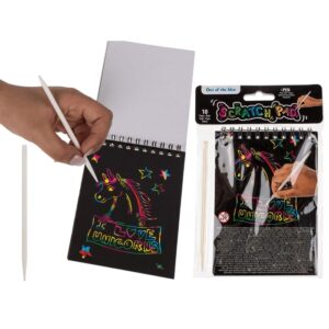 Spiral bound notepad, scratch paper, Colourful, ca. 14, 5 x 10 cm, plastic pencil , with 10 pages