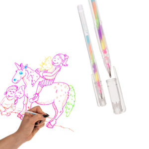 Gel pens, Rainbow, ca. 15 cm, plastic