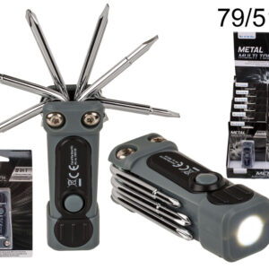 Steel-multitool with 8 functions, ca. 3, 5 x 8 cm