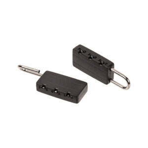 Combination lock, 3 digits, ca. 6 cm, set of 2