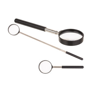 Extendable magnifying glass, ca. 45 cm