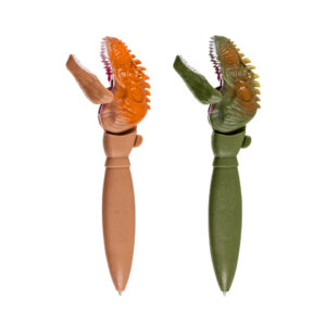 Pen, Dinosaur, ca. 16, 5 cm, 2 colors  ass., 12/display