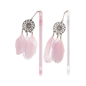 Fineliner Pen, Dream catcher with feather 17 cm