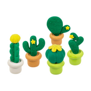 Eraser, Cactus, ca. 7 cm, set of 5 pcs