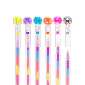Pen, Rainbow, ca. 17 cm, plastic, 6 ass., 36 pcs. per display