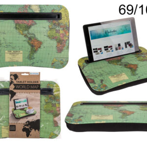 Tablet holder, world map ca. 32 x 24 cm