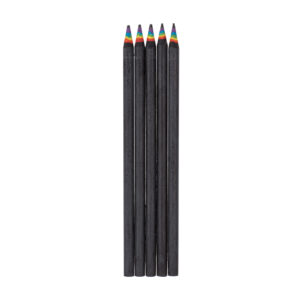 Pencil, Rainbow set of 5 in gift box