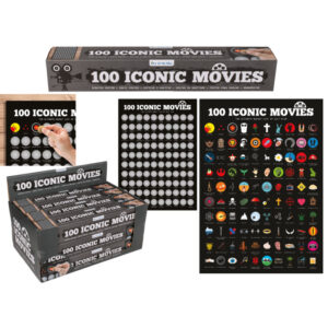 Scratch Sheet, Iconic Movies, ca. 42 x 60 cm, in gift box, 12 pcs. per display