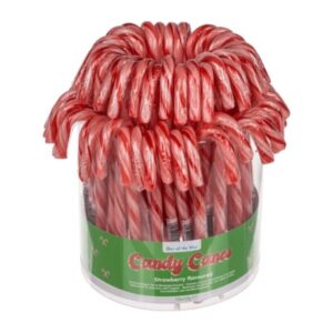 Candy Cane, with strawberry flavour, ca. 12 g, 72 pcs