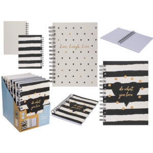 Note Book, Love, A5-format with 80 sheets, 2 assorted, 12 pcs per tray