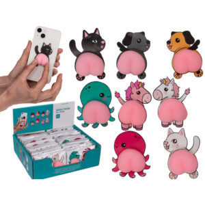 Mobile phone bum sticker, ca. X cm, 4 ass., set of 2 in polybag, 36
sets per display