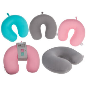 Neck cushion with micro pellet filling, 28 x 28 cm, 93 % Polyester & 7 % Elastane, 3 colours