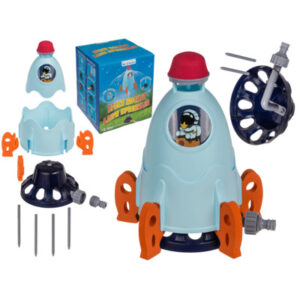 Flying Space Rocket Lawn Sprinkler, 33 cm. in gift box